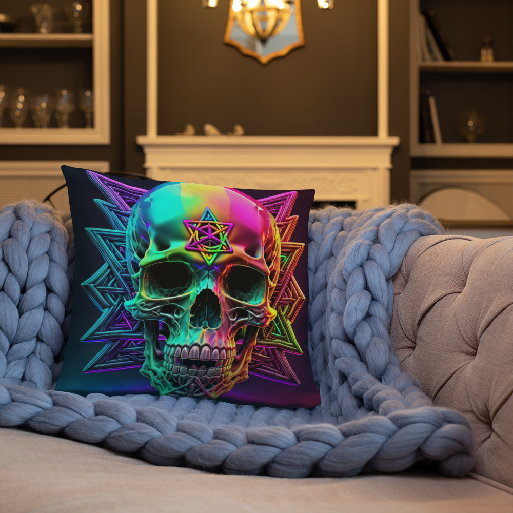 Cromo Skull | Star of David | Pillow Case