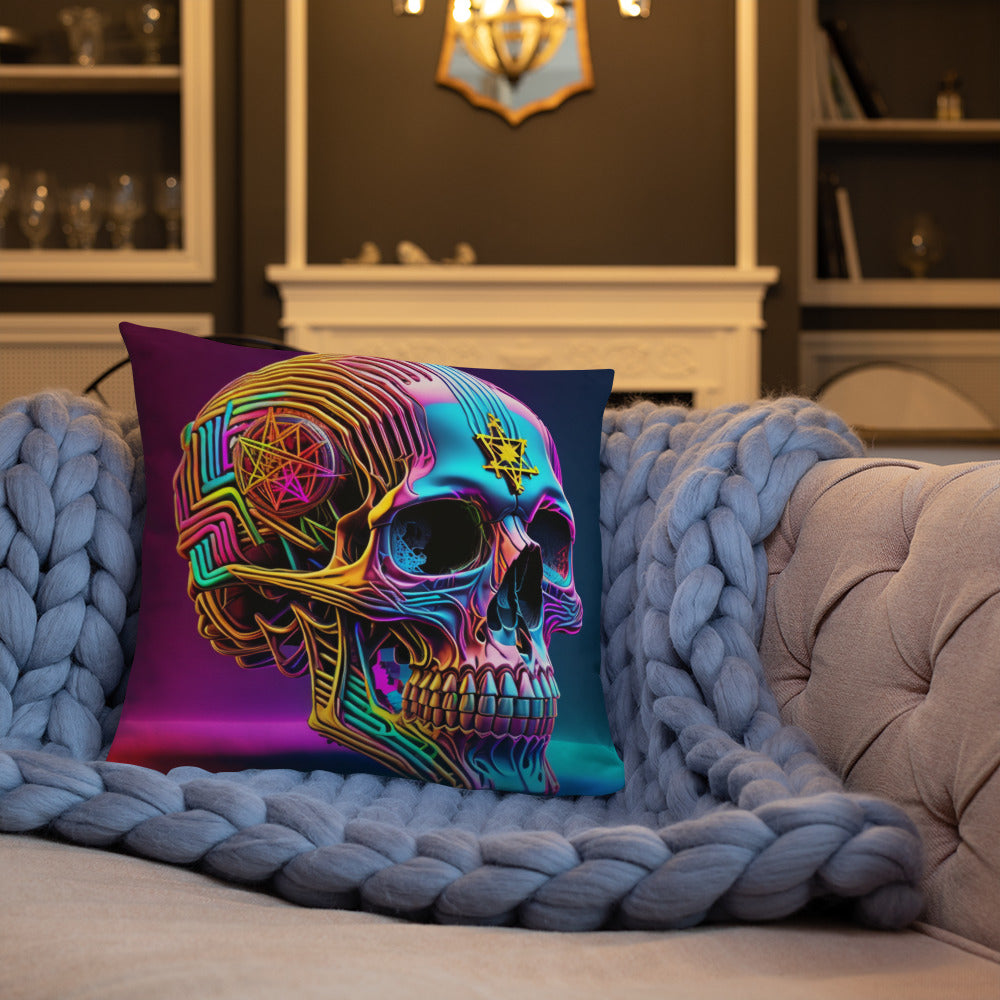 Cromo Skull | Star of David | Pillow Case