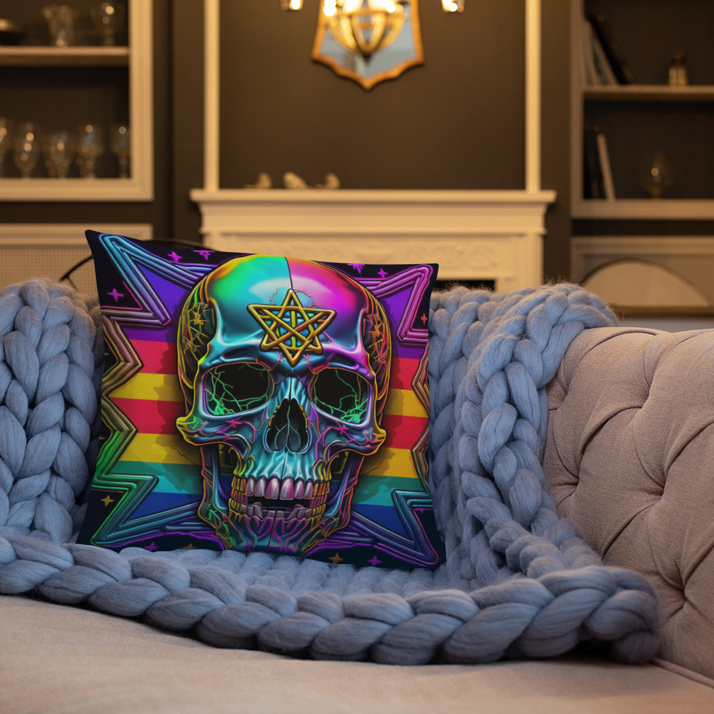 Cromo Skull | Star of David | Pillow Case