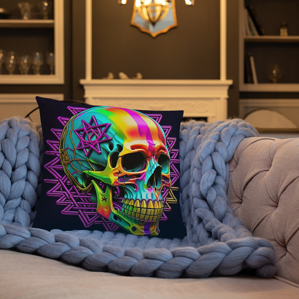 Cromo Skull | Star of David | Pillow Case