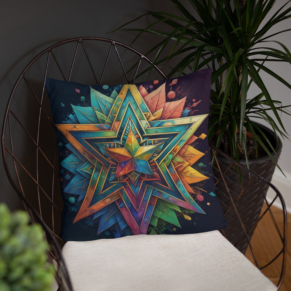 Vibrant Song | Star of David | Pillow Case