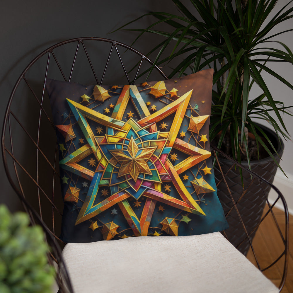 Vibrant Song | Star of David | Pillow Case
