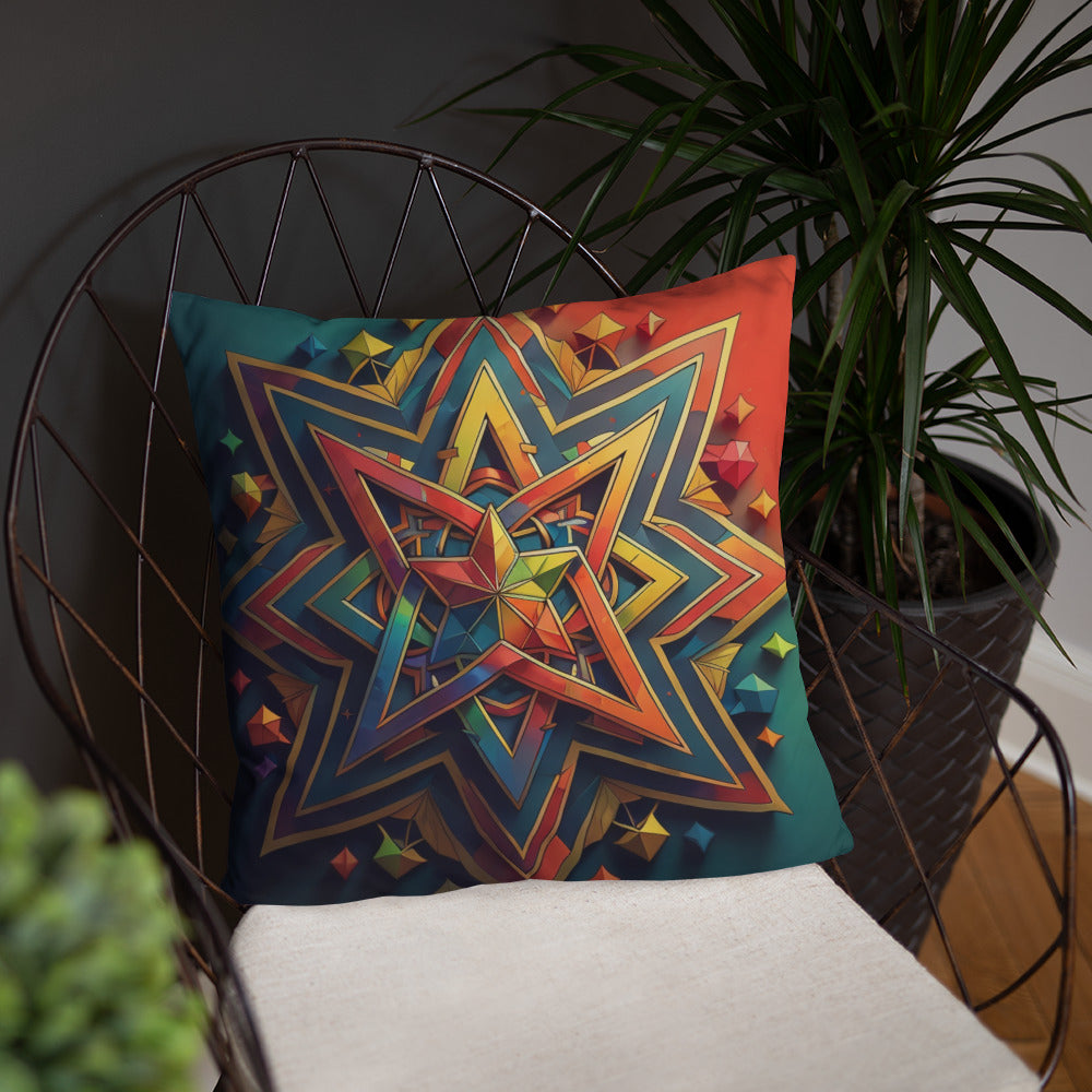 Vibrant Song | Star of David | Pillow Case