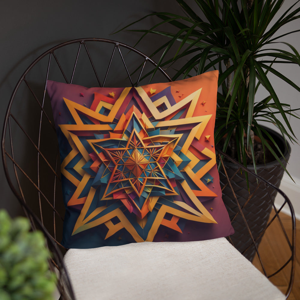 Vibrant Song | Star of David | Pillow Case