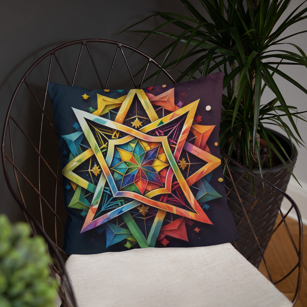 Vibrant Song | Star of David | Pillow Case