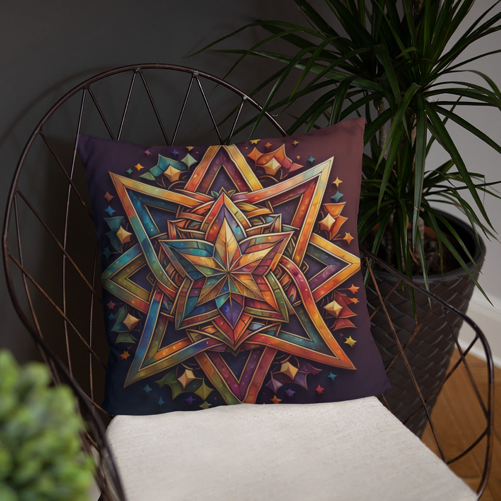 Vibrant Song | Star of David | Pillow Case