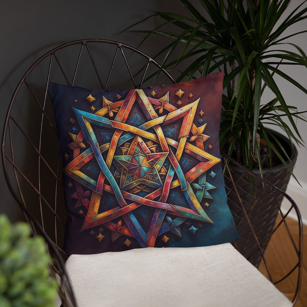 Vibrant Song | Star of David | Pillow Case