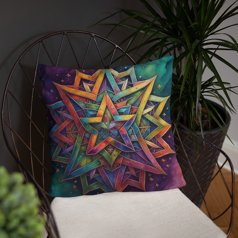 Vibrant Song | Star of David | Pillow Case