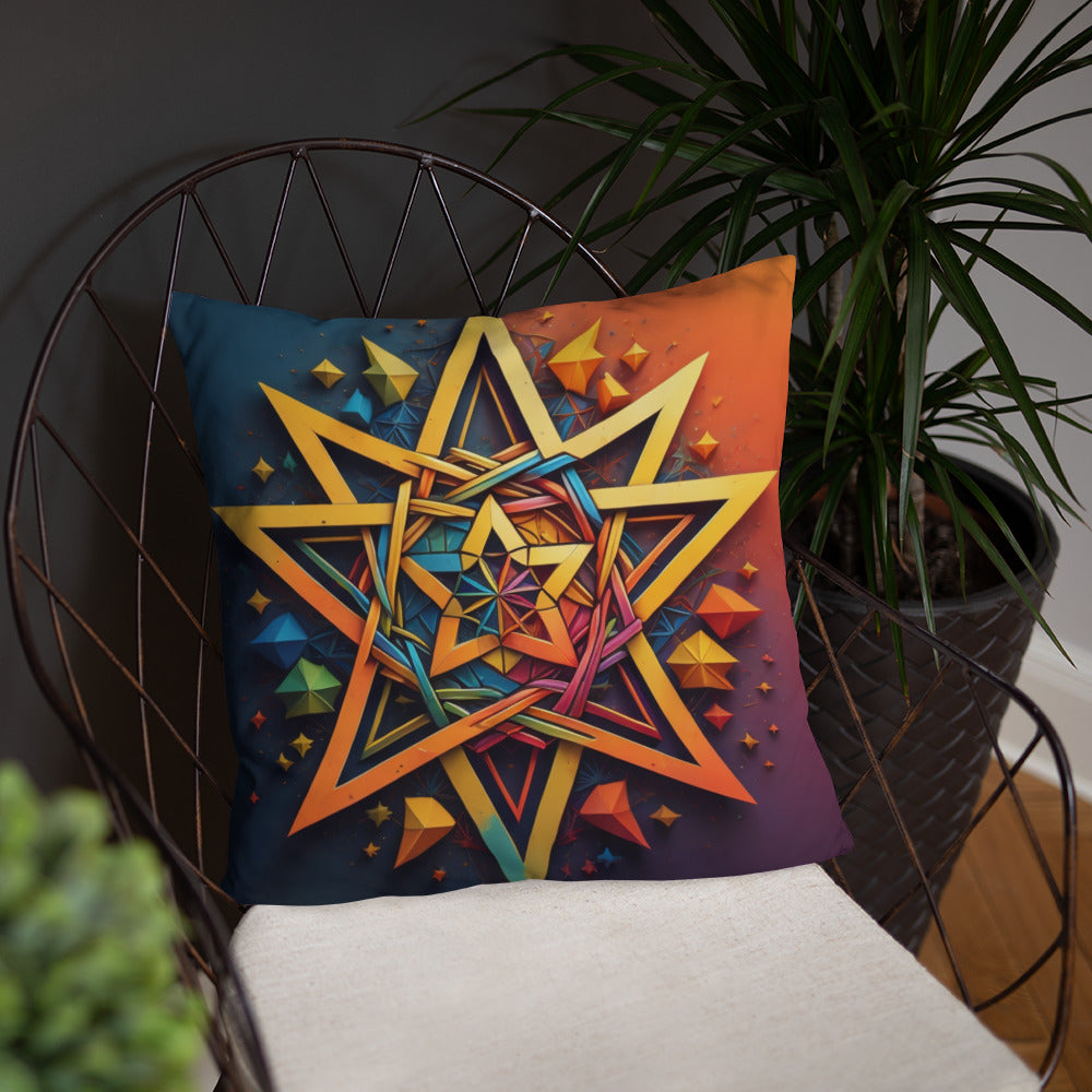 Vibrant Song | Star of David | Pillow Case