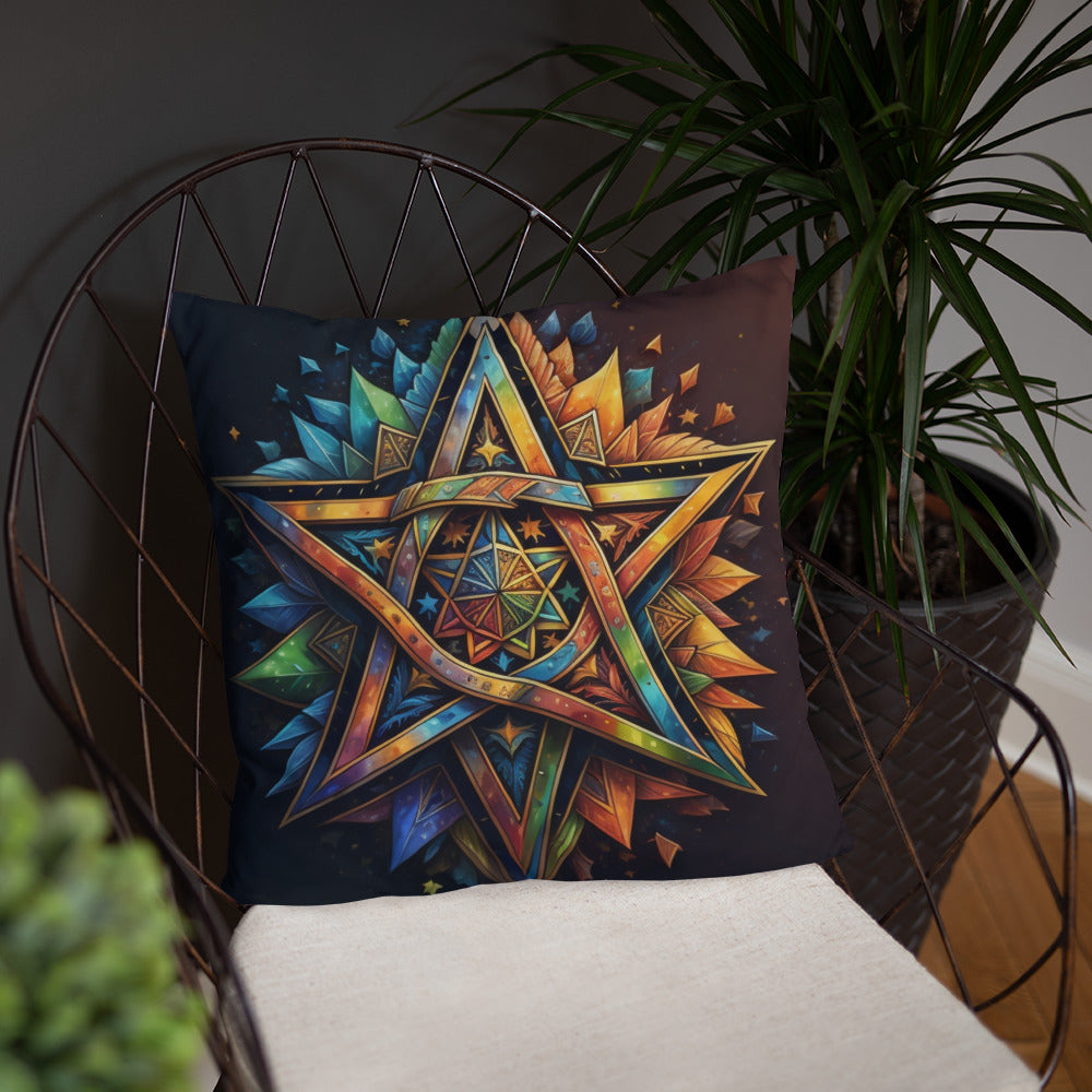 Vibrant Song | Star of David | Pillow Case