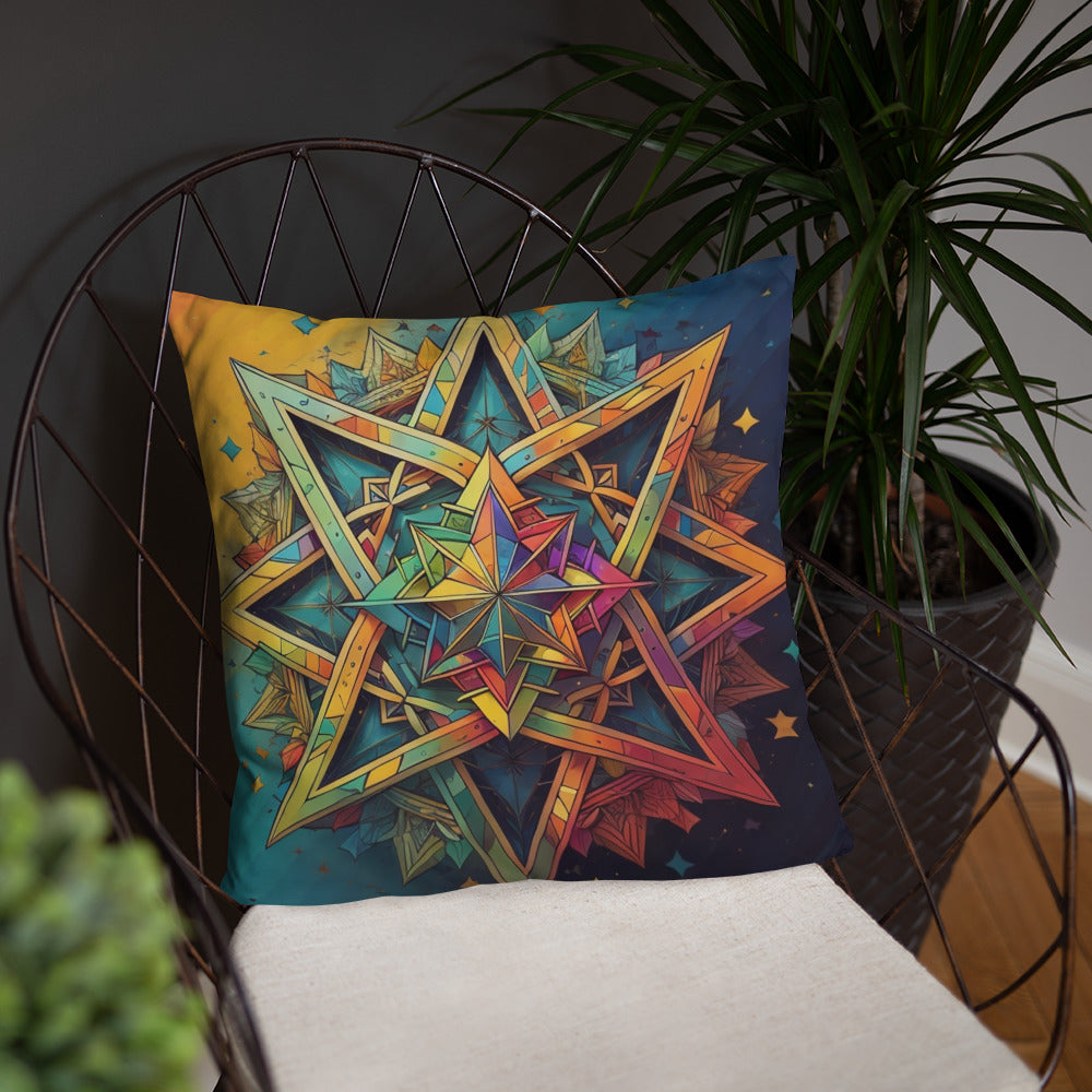 Vibrant Song | Star of David | Pillow Case