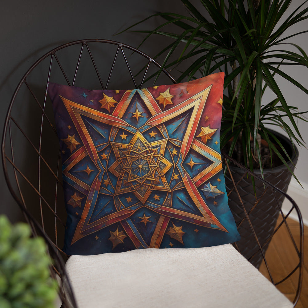 Vibrant Song | Star of David | Pillow Case