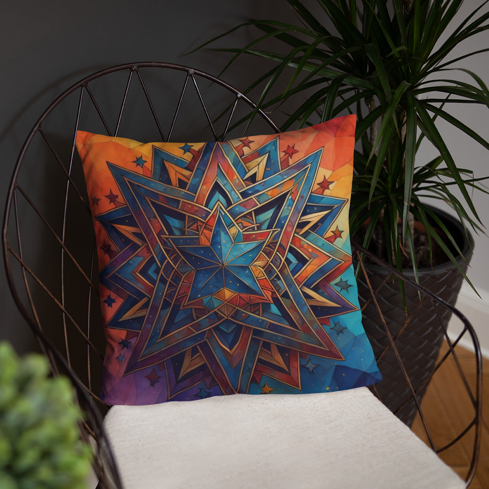Vibrant Song | Star of David | Pillow Case
