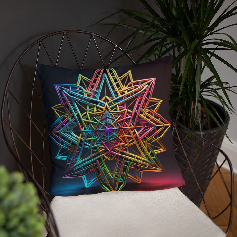 Futuristic Shine | Star of David | Pillow Case