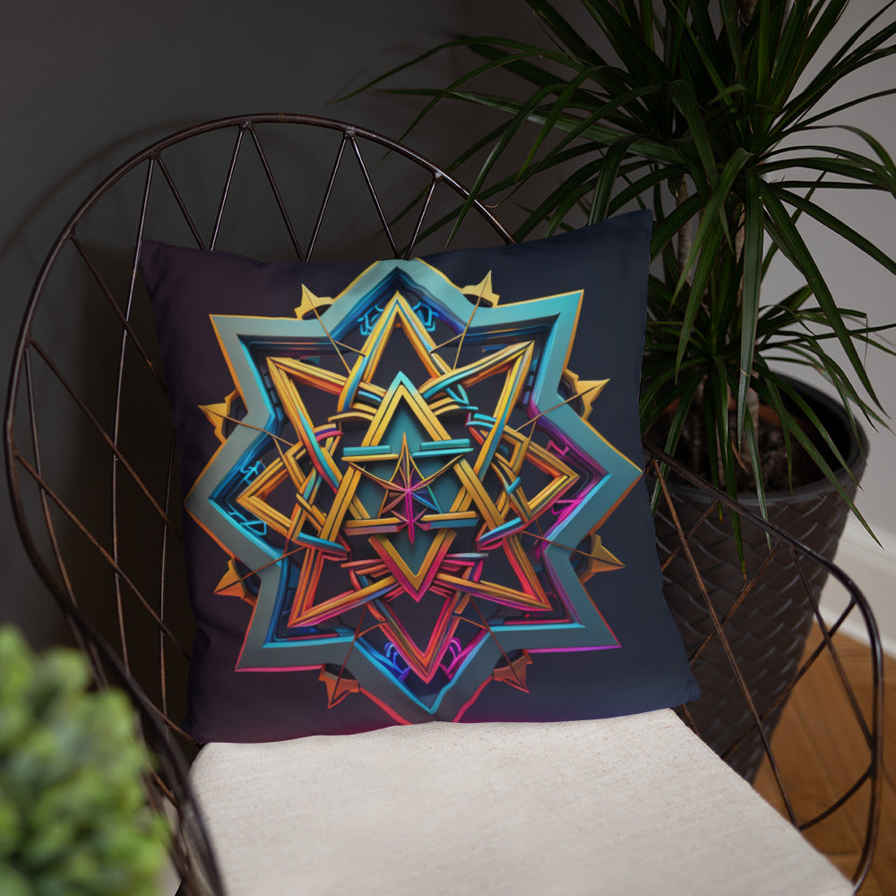 Futuristic Shine | Star of David | Pillow Case