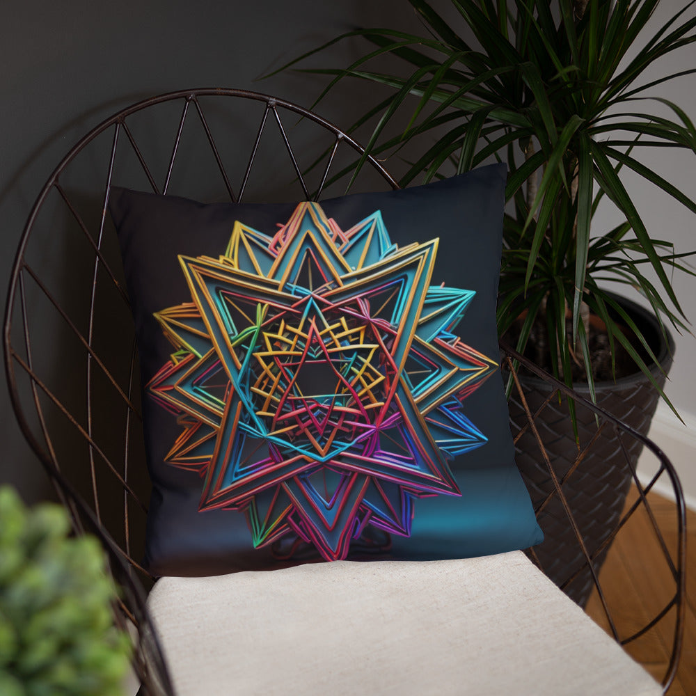 Futuristic Shine | Star of David | Pillow Case