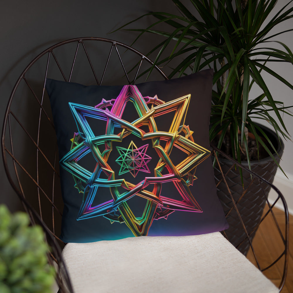 Futuristic Shine | Star of David | Pillow Case