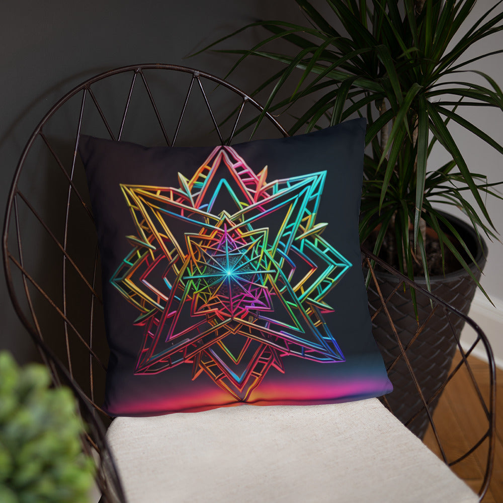Futuristic Shine | Star of David | Pillow Case