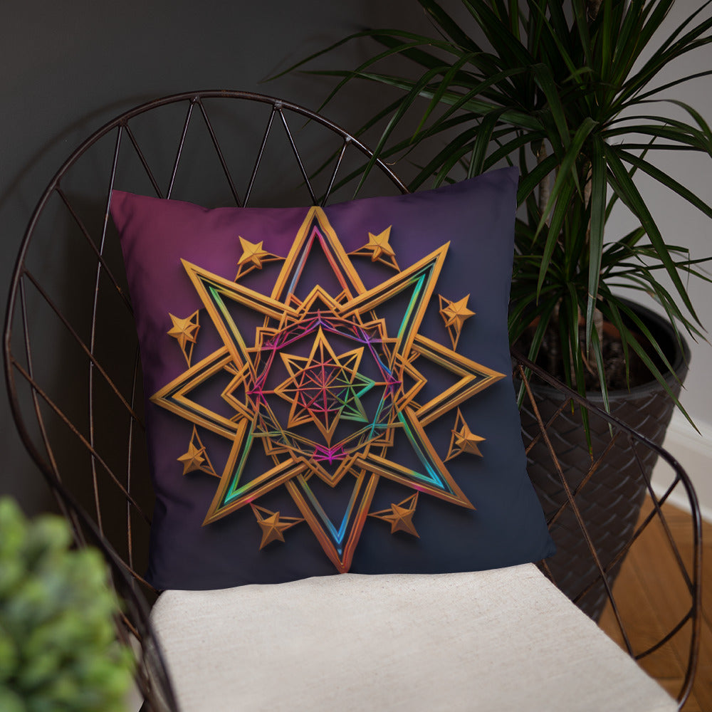 Futuristic Shine | Star of David | Pillow Case