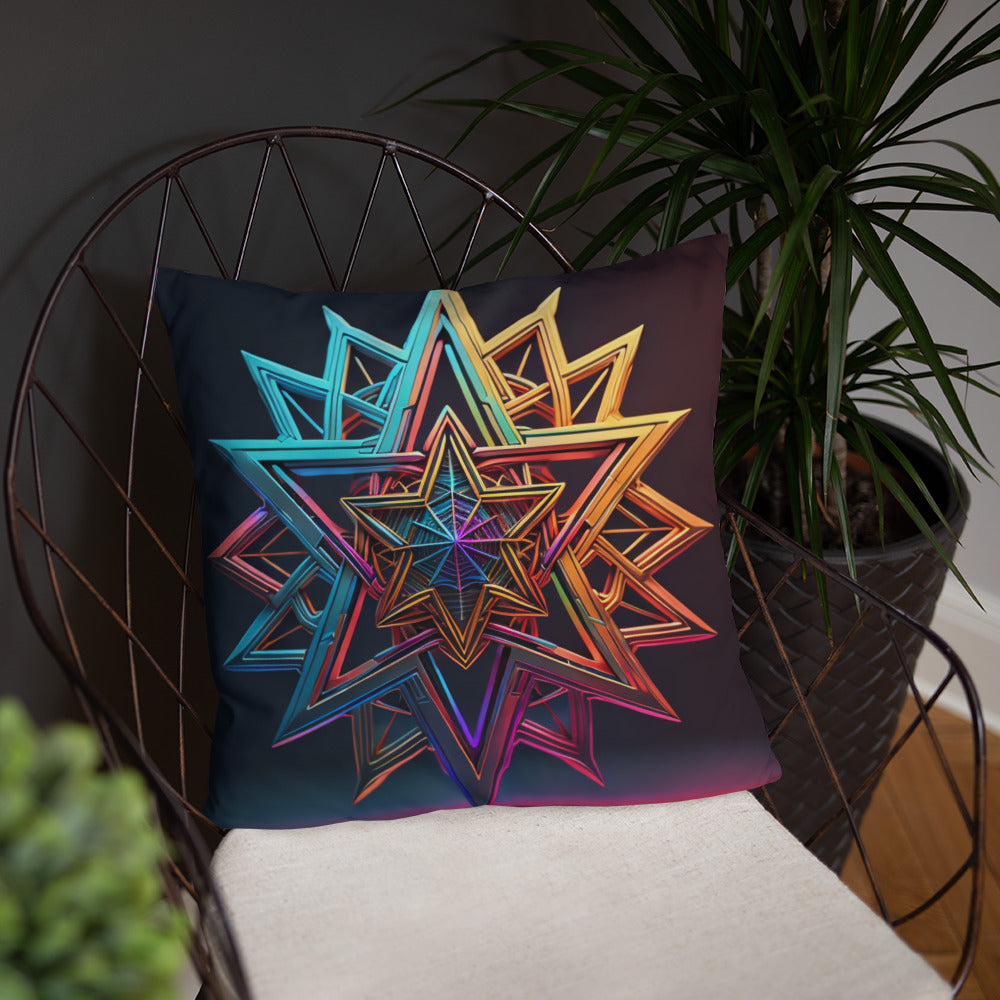Futuristic Shine | Star of David | Pillow Case