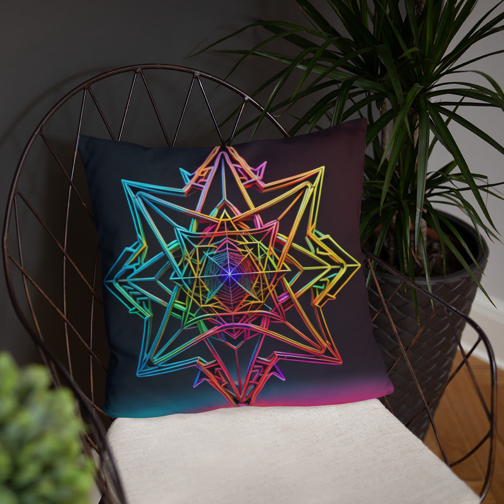 Futuristic Shine | Star of David | Pillow Case