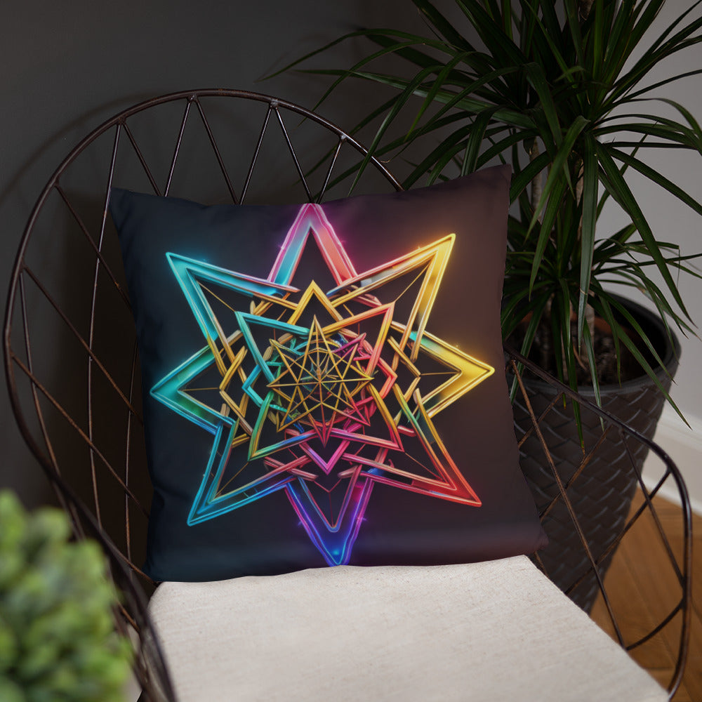 Futuristic Shine | Star of David | Pillow Case