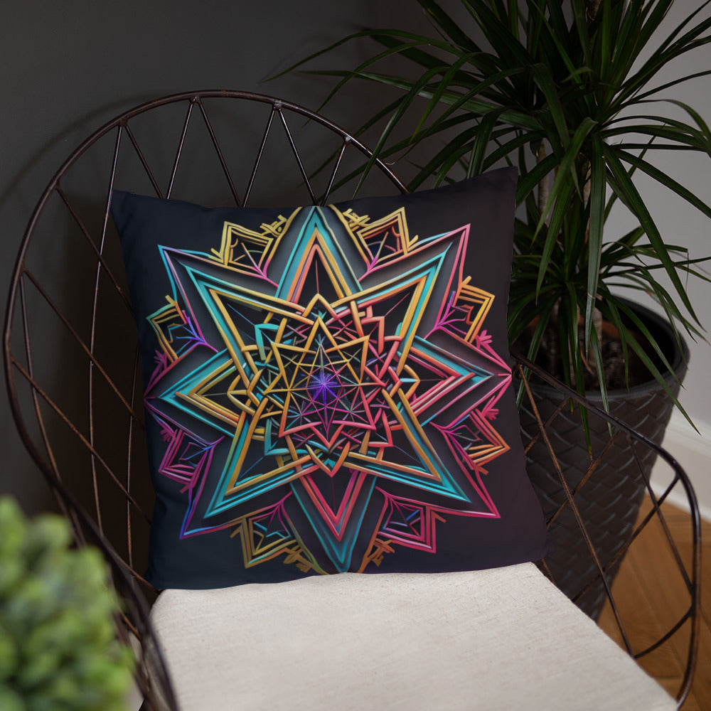 Futuristic Shine | Star of David | Pillow Case