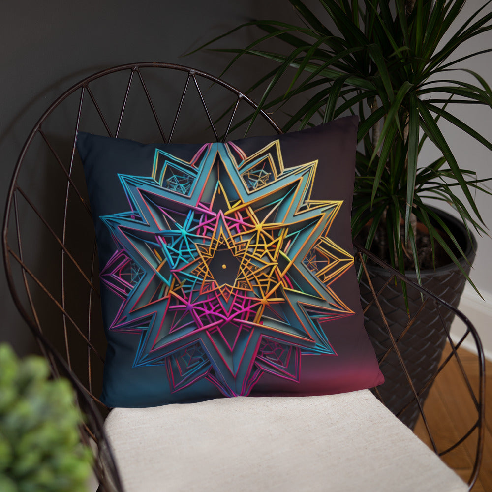Futuristic Shine | Star of David | Pillow Case