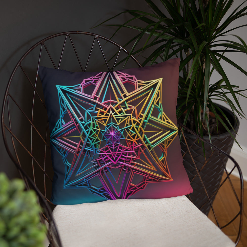 Futuristic Shine | Star of David | Pillow Case