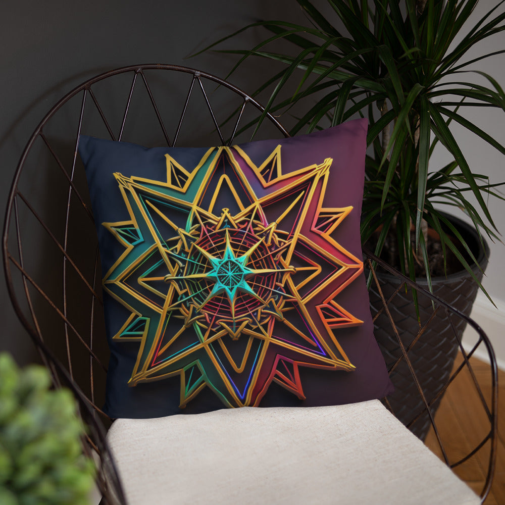 Futuristic Shine | Star of David | Pillow Case