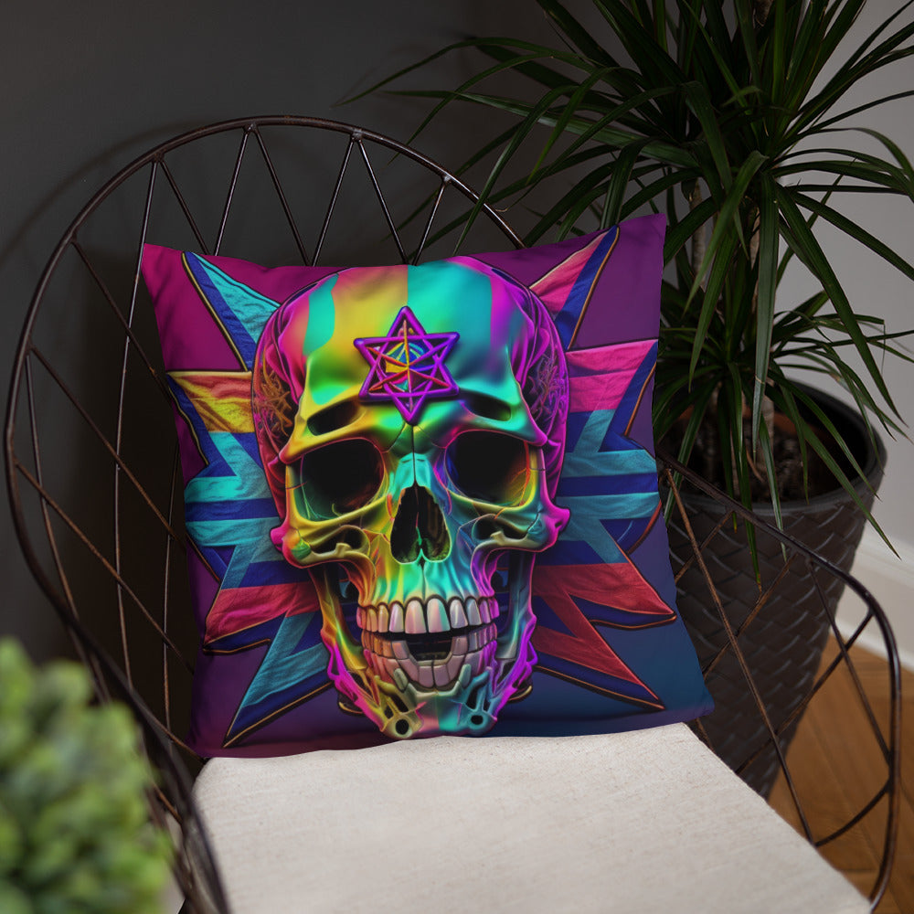 Cromo Skull | Star of David | Pillow Case