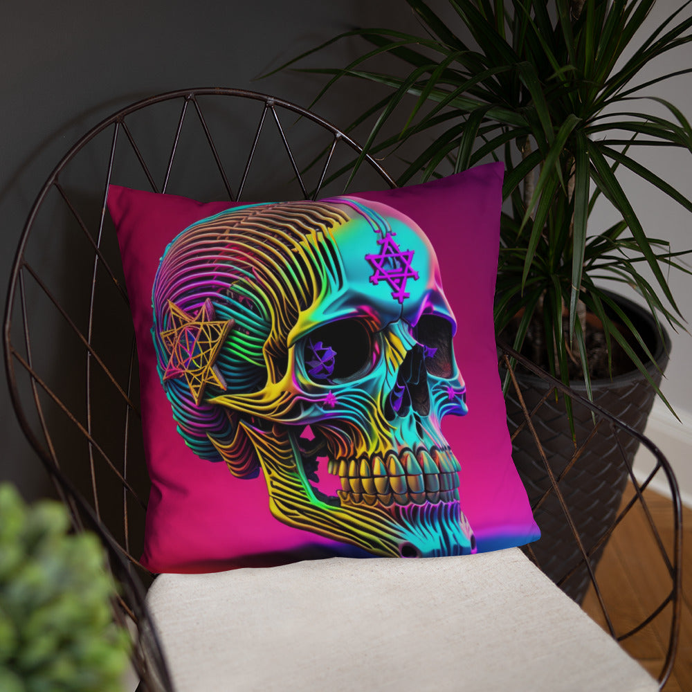 Cromo Skull | Star of David | Pillow Case