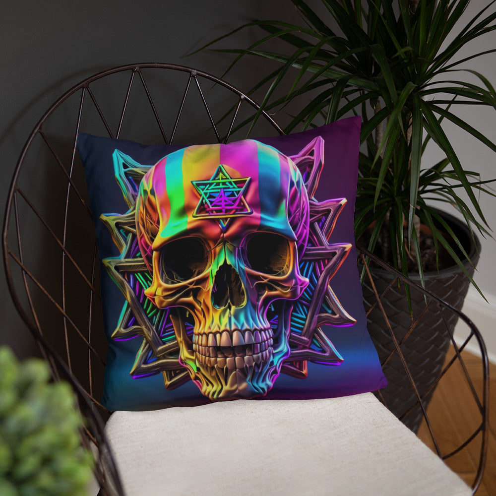 Cromo Skull | Star of David | Pillow Case