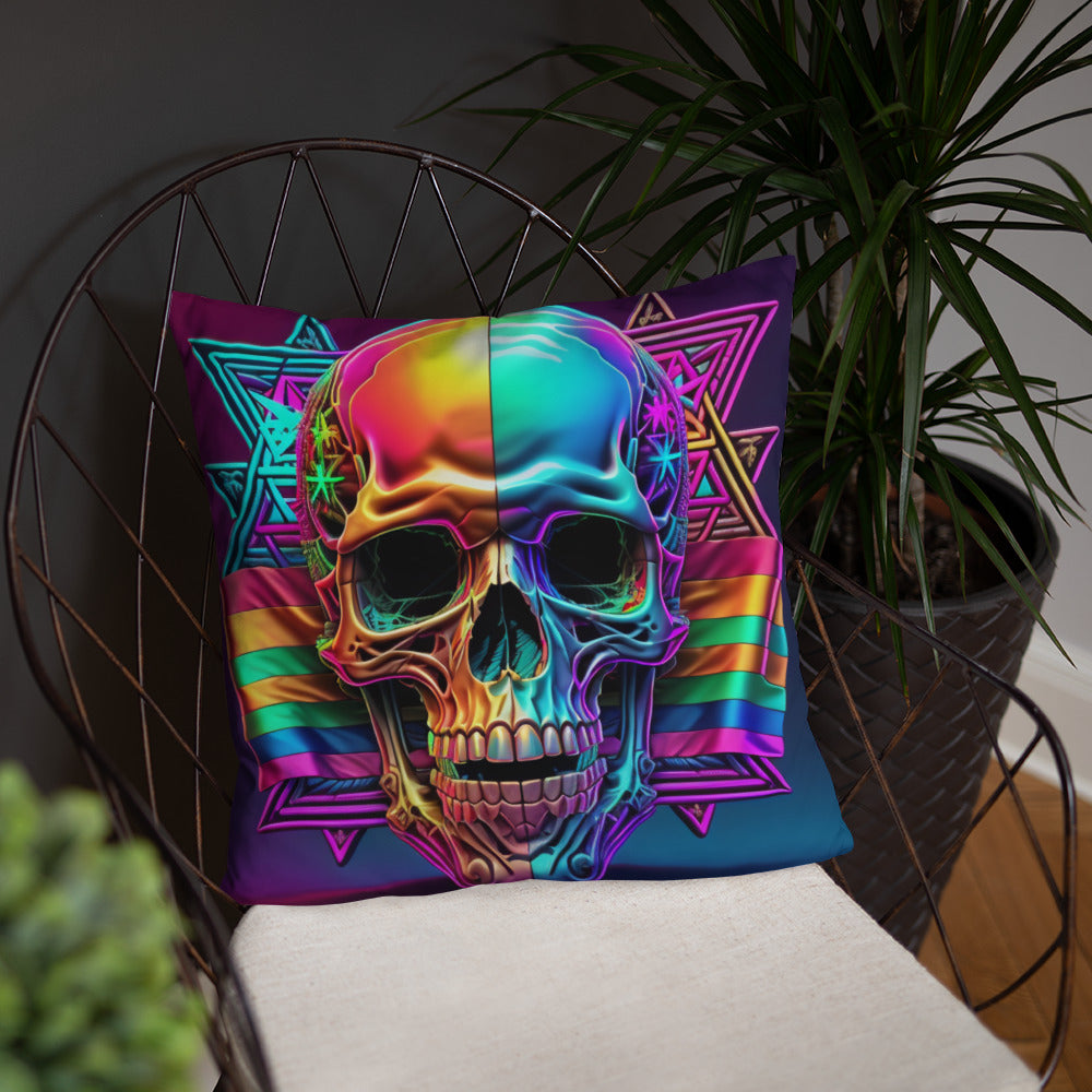 Cromo Skull | Star of David | Pillow Case