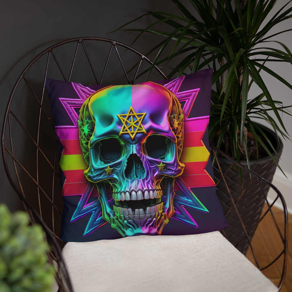 Cromo Skull | Star of David | Pillow Case