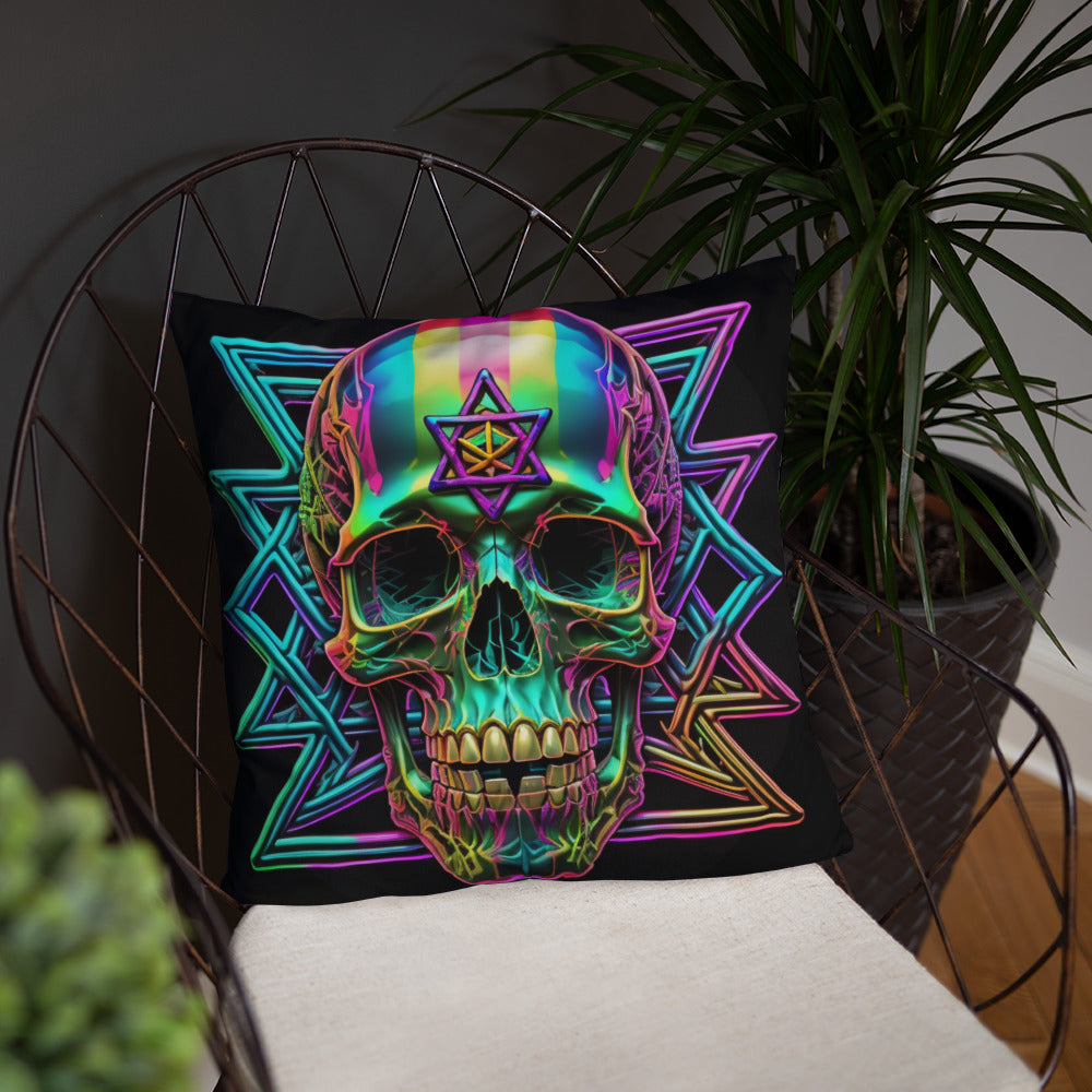 Cromo Skull | Star of David | Pillow Case
