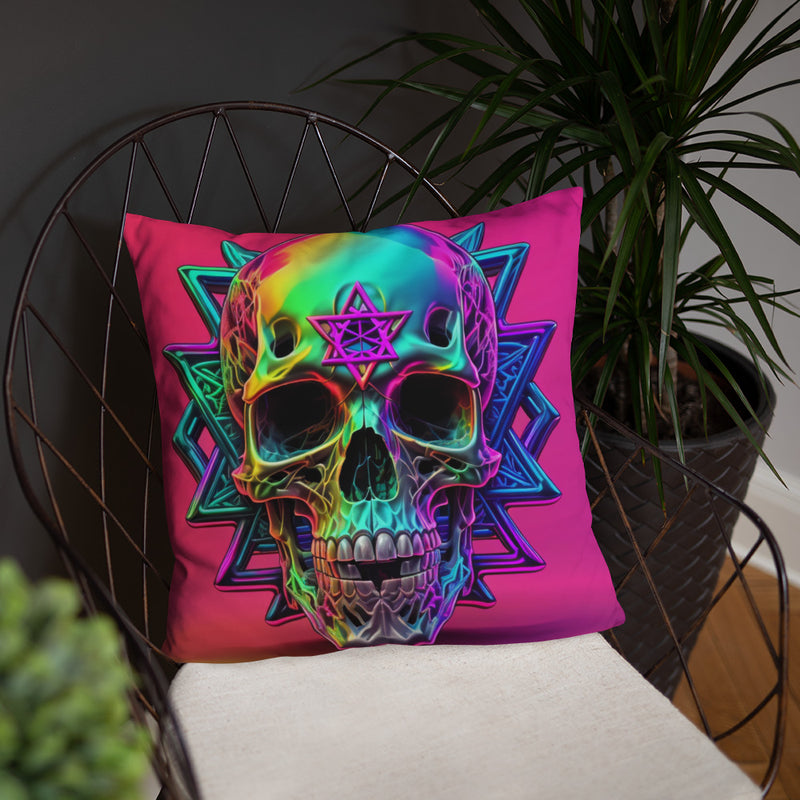 Cromo Skull | Star of David | Pillow Case