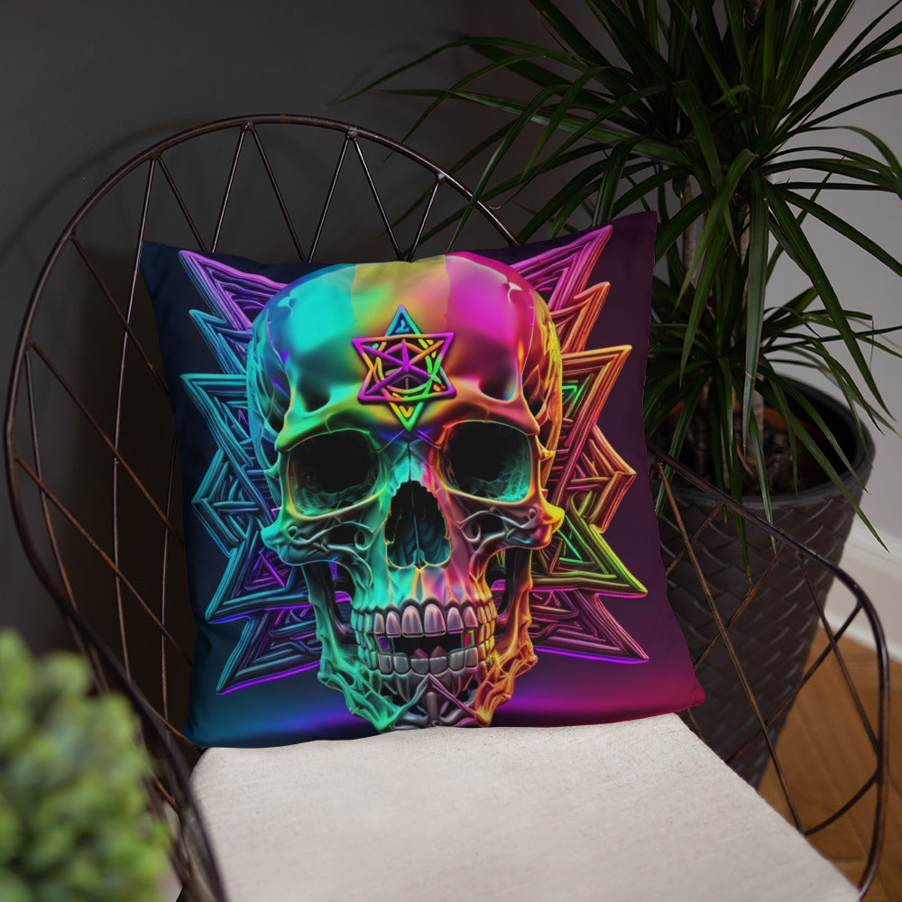 Cromo Skull | Star of David | Pillow Case