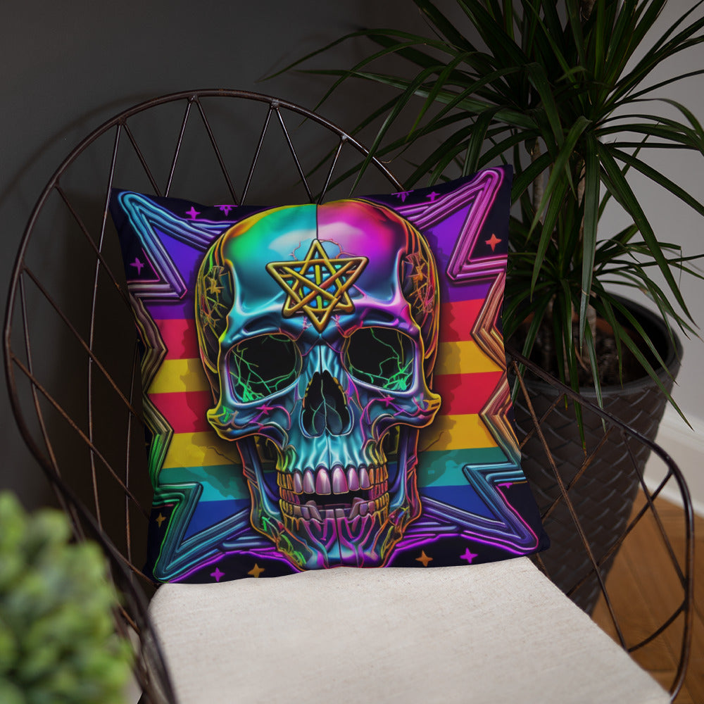 Cromo Skull | Star of David | Pillow Case