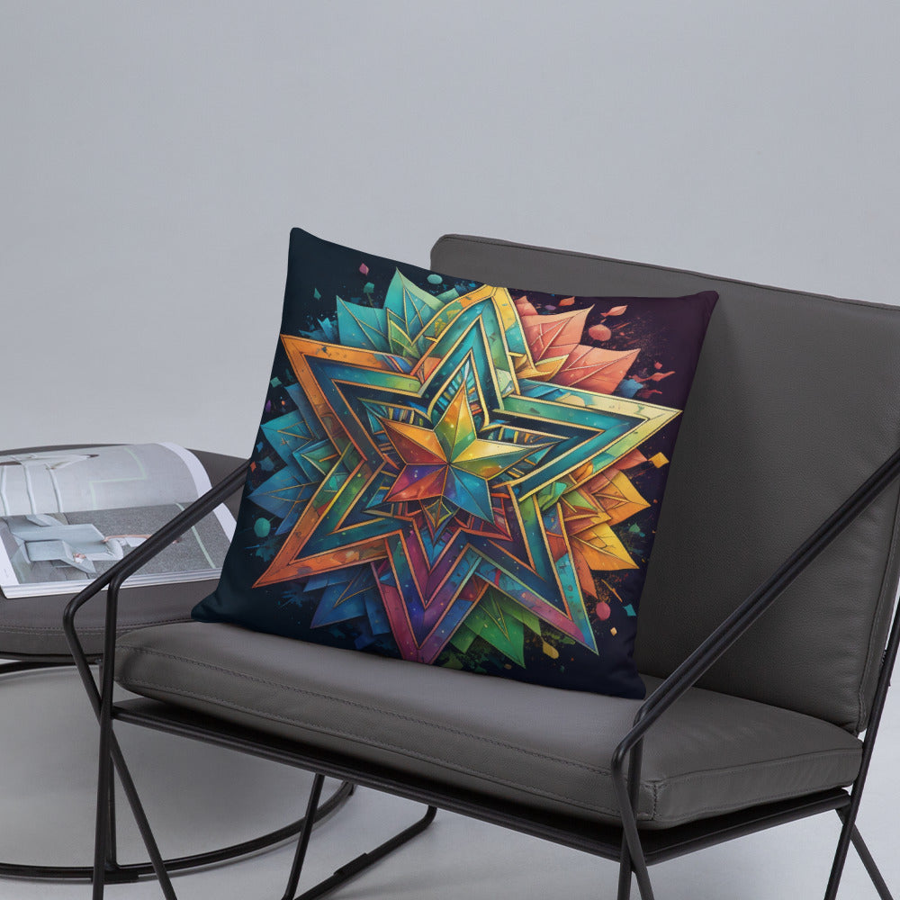 Vibrant Song | Star of David | Pillow Case
