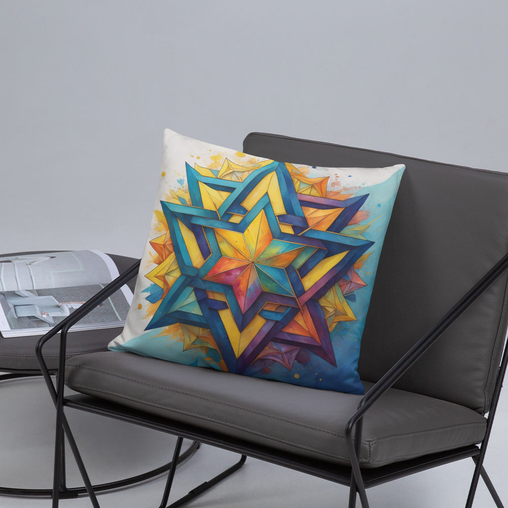 Vibrant Song | Star of David | Pillow Case