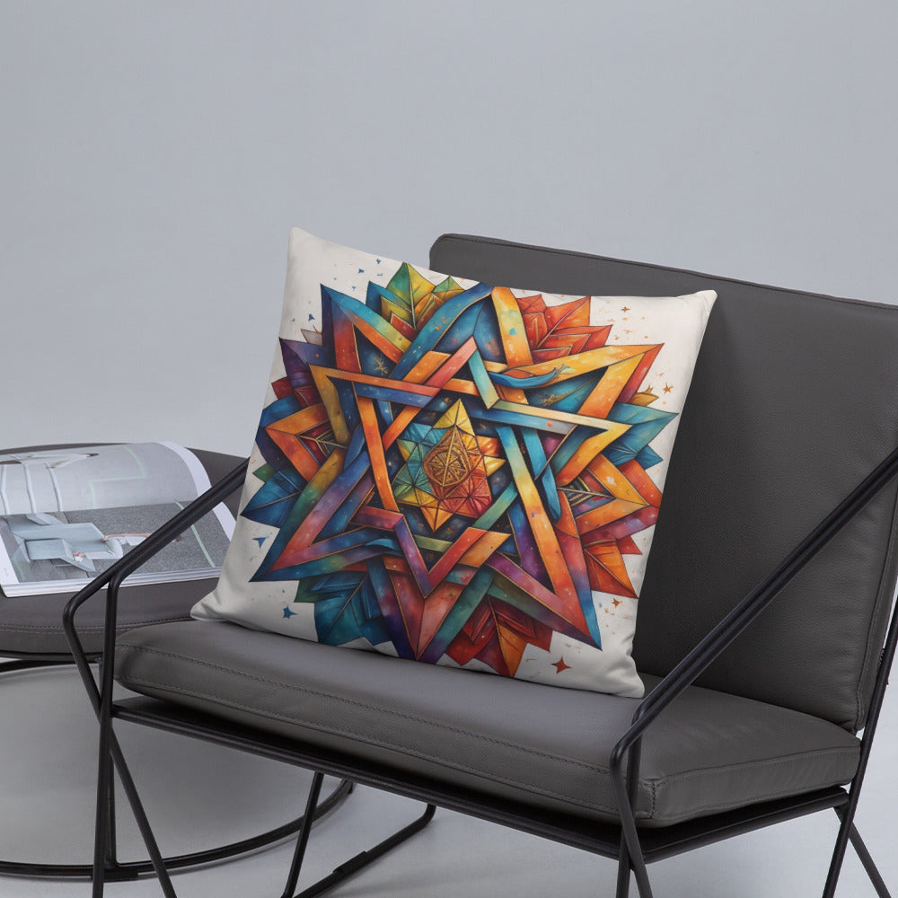 Vibrant Song | Star of David | Pillow Case