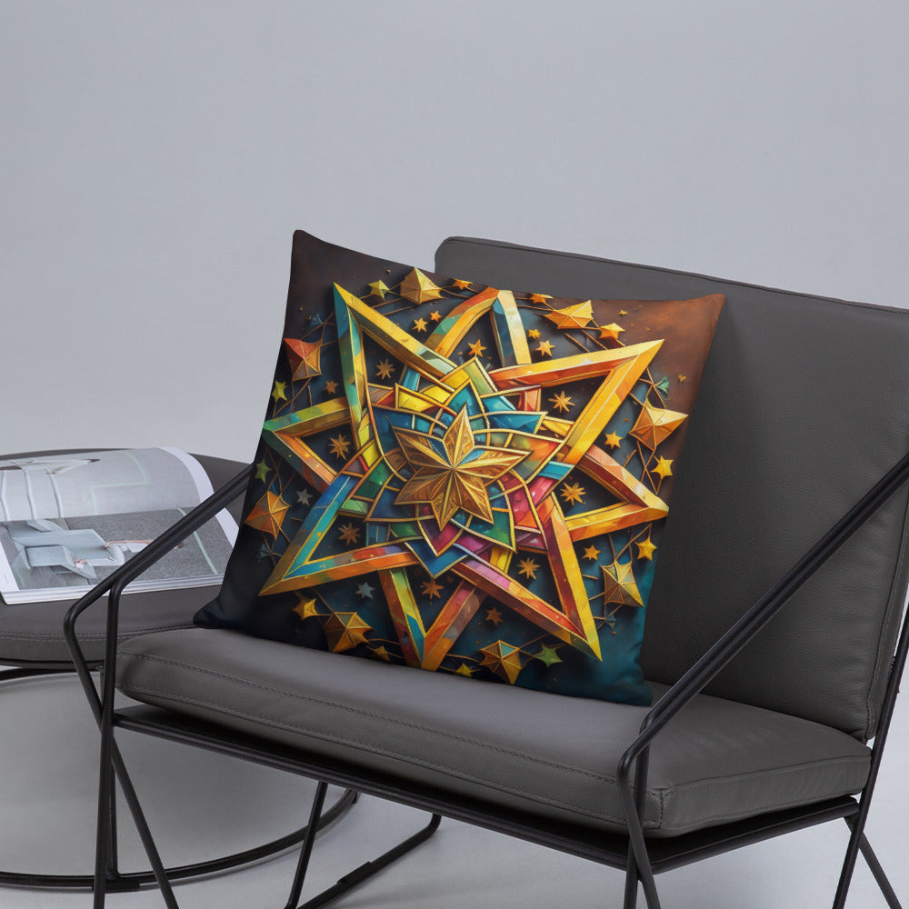 Vibrant Song | Star of David | Pillow Case
