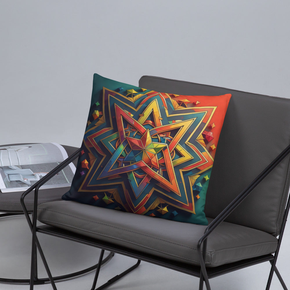 Vibrant Song | Star of David | Pillow Case