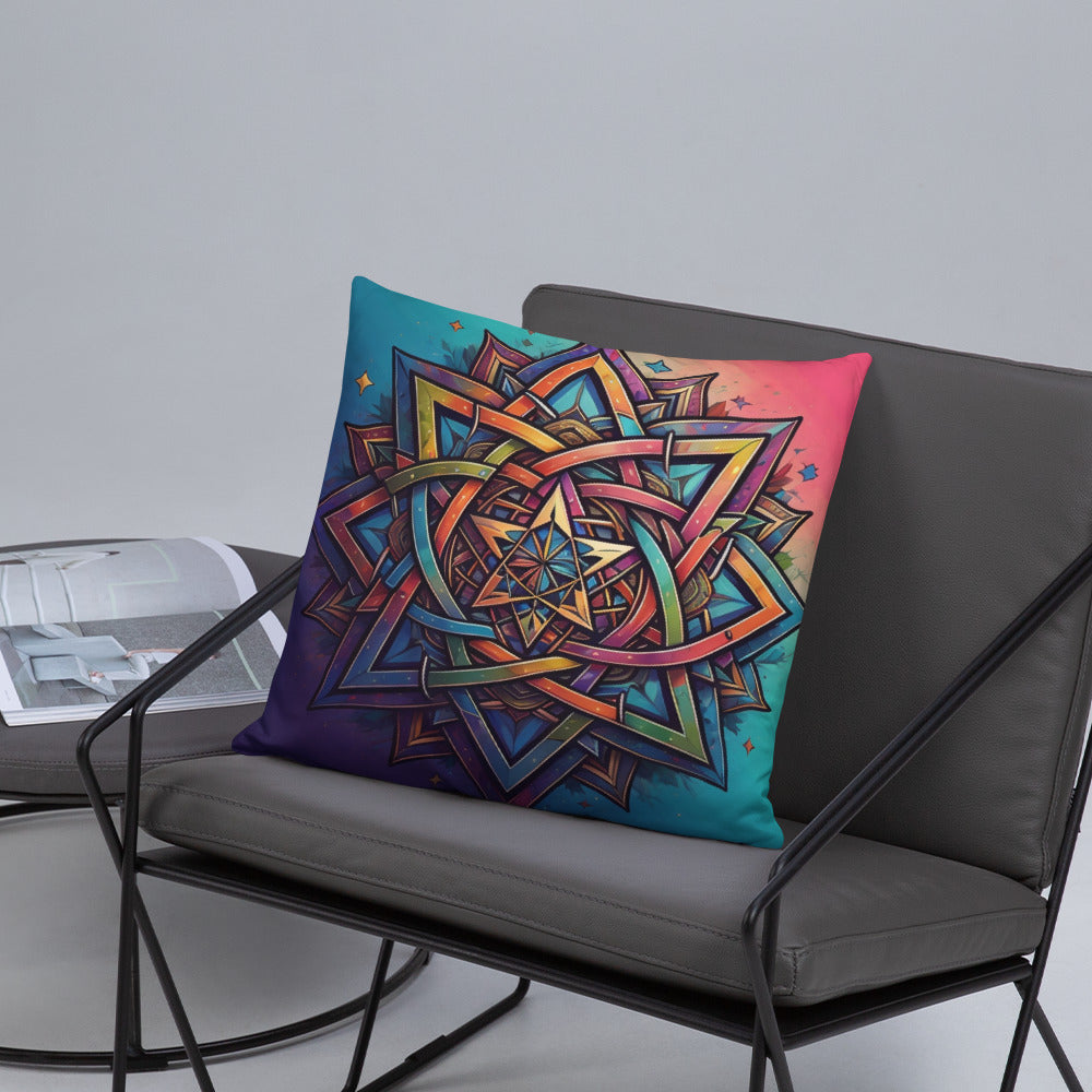 Vibrant Song | Star of David | Pillow Case