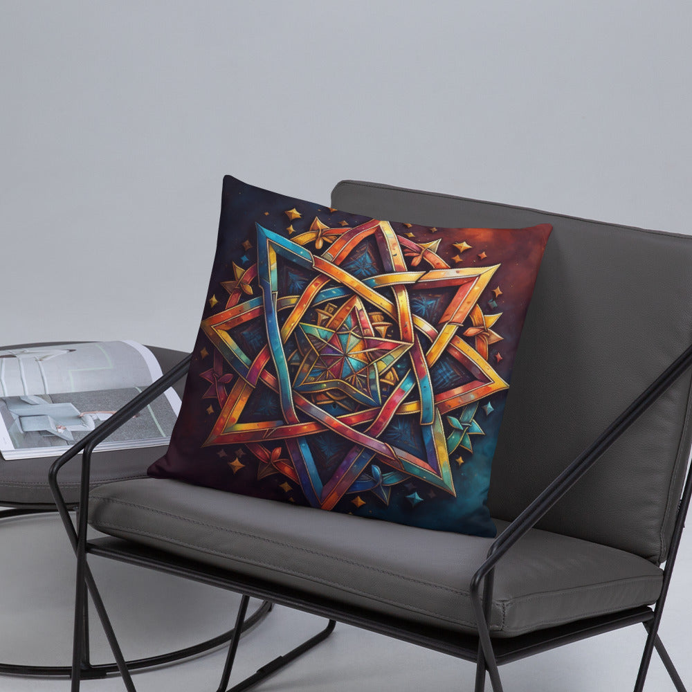 Vibrant Song | Star of David | Pillow Case