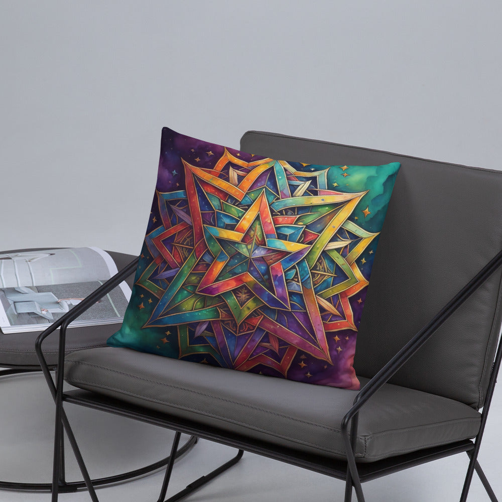 Vibrant Song | Star of David | Pillow Case