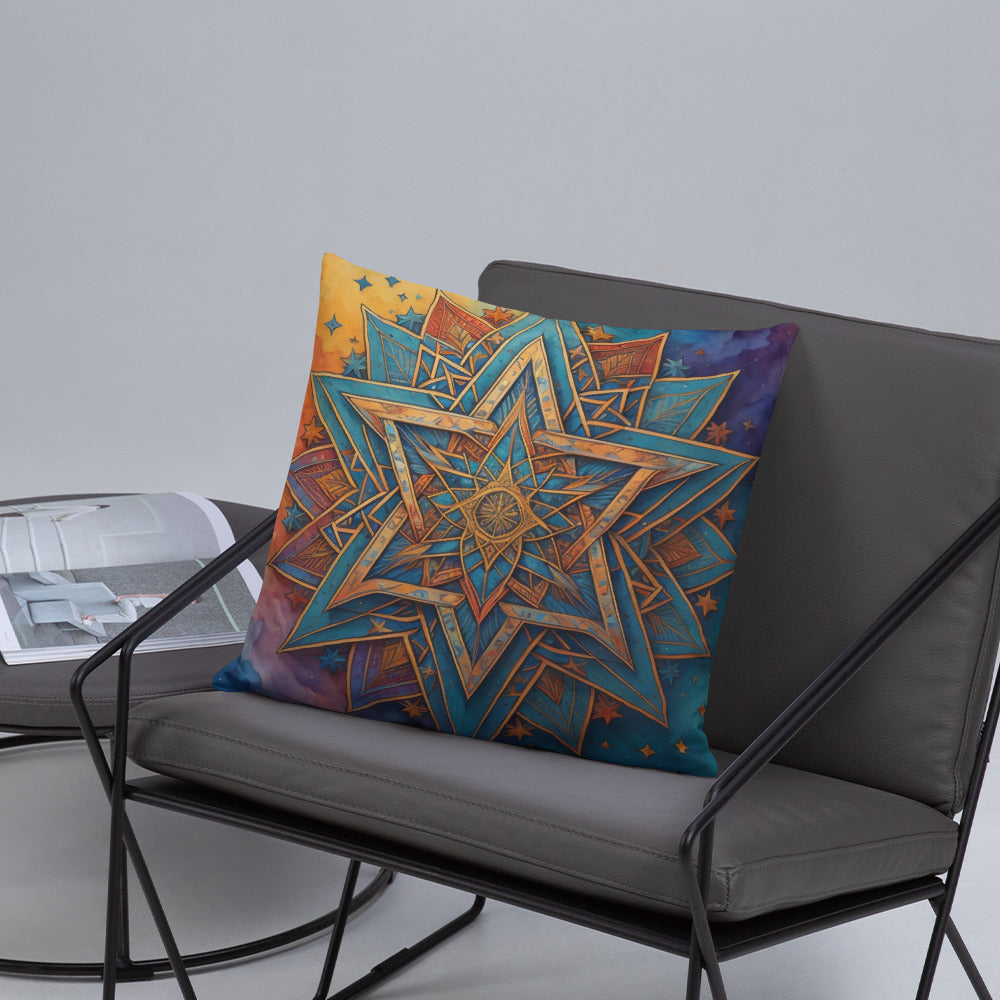 Vibrant Song | Star of David | Pillow Case