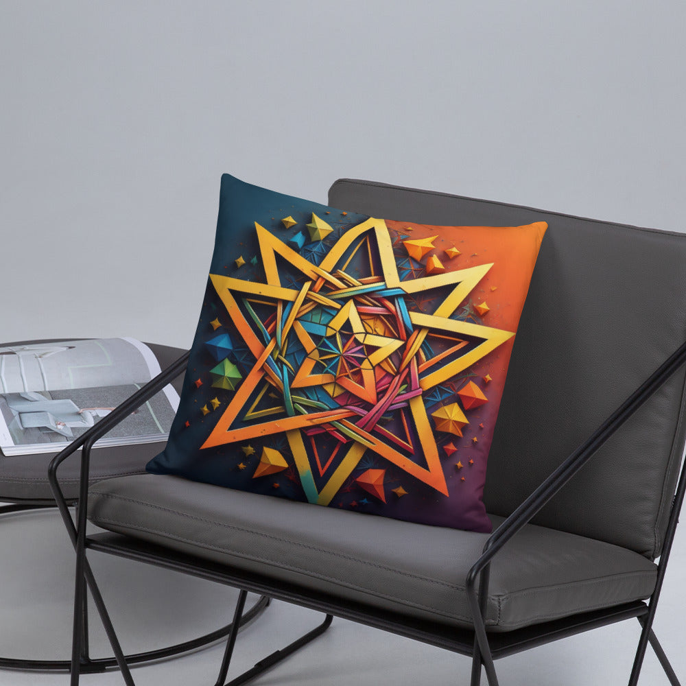 Vibrant Song | Star of David | Pillow Case