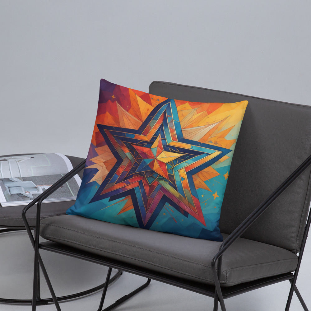 Vibrant Song | Star of David | Pillow Case
